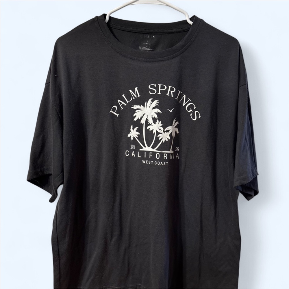 Palm Springs Black T-Shirt